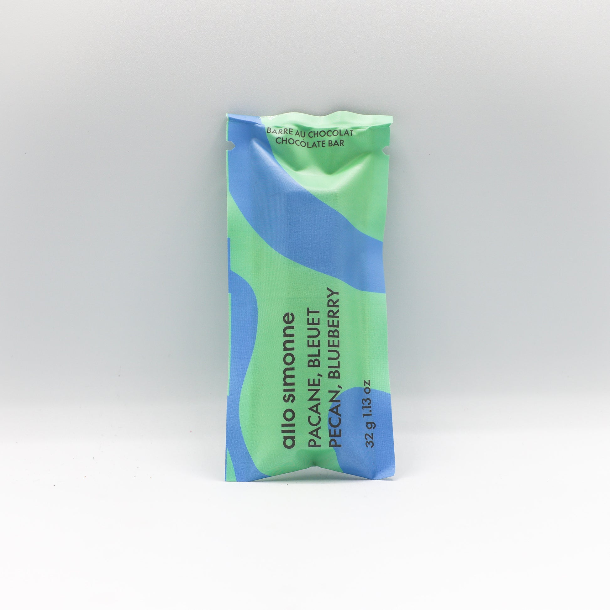 Barre au chocolat pacane, bleuet