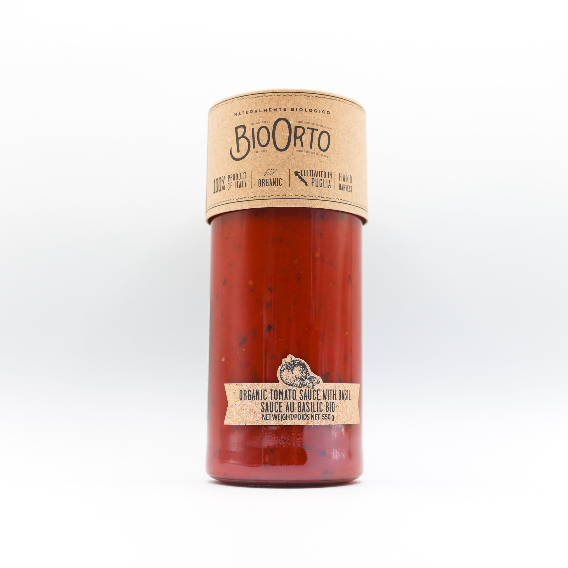 Sauce tomate basilic biologique