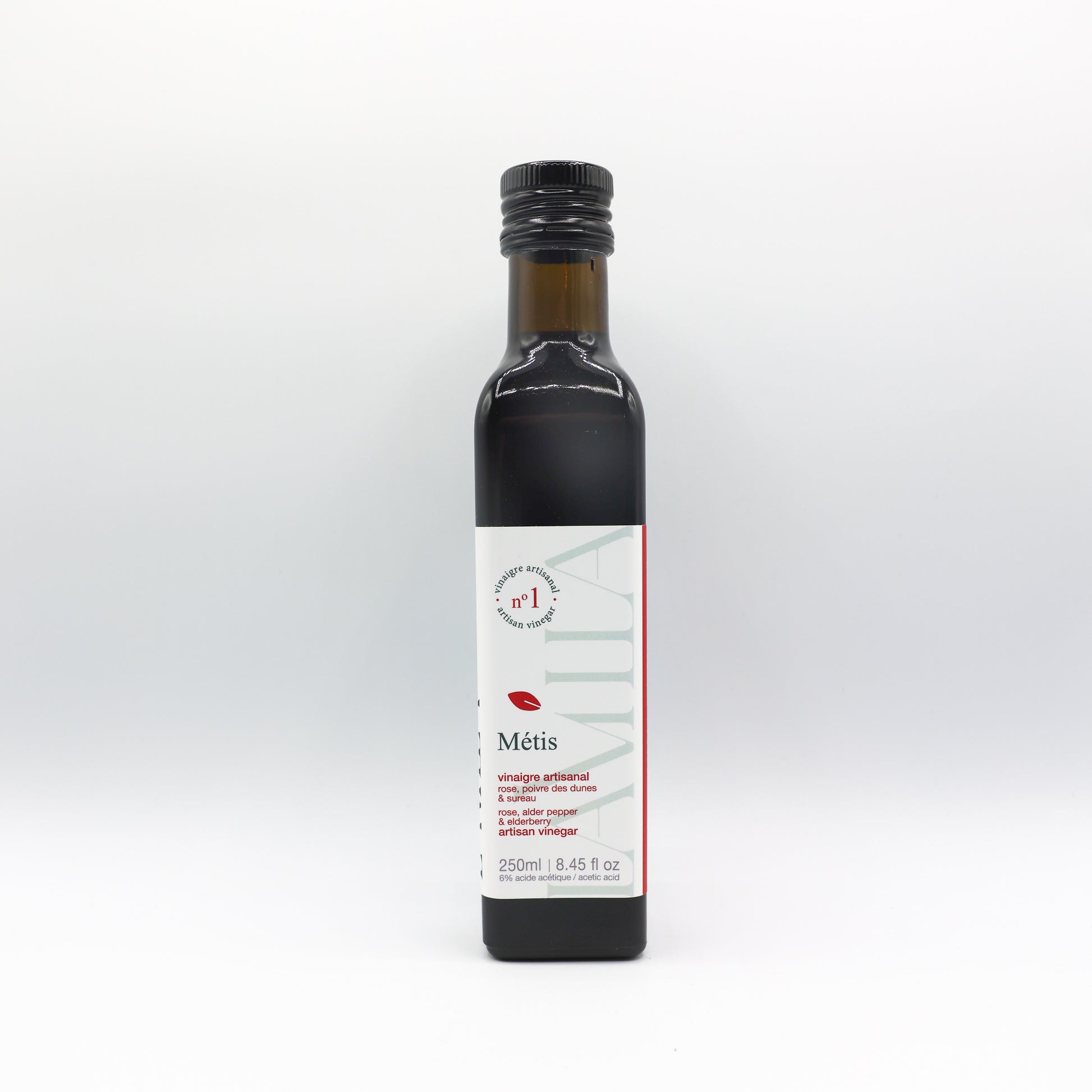 Vinaigre à la rose, poivre des dunes et sureau - N˚1 Métis