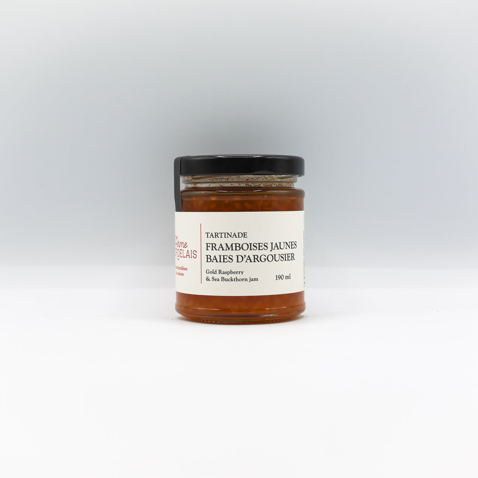 Tartinade framboises jaunes & baies d’argousier